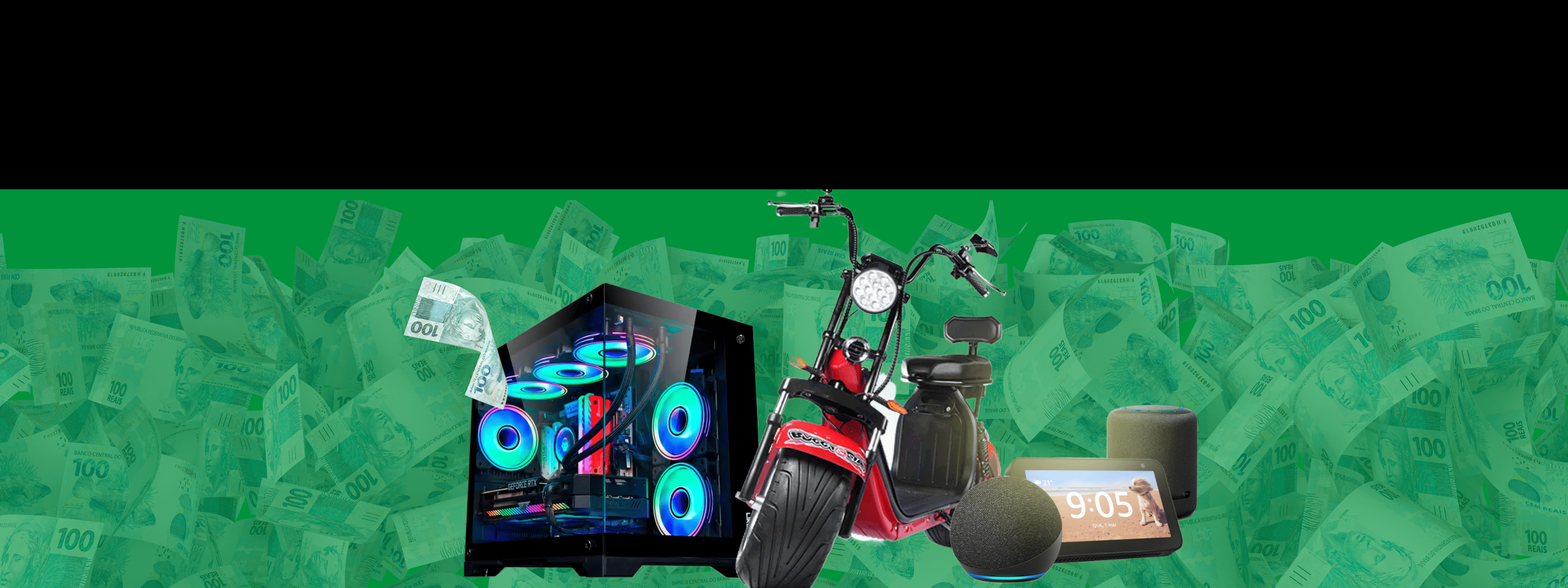Banner SONHO PREMIADO - R$ 2,00 - PRÊMIOS DE ATÉ R$5.000,00 
